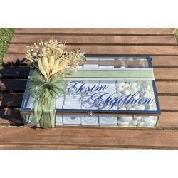 Kız İsteme Çikolatası, Söz-Nişan Çikolatası, Kişiye Özel Tasarım,Cam Kutu (Gümüş) Kız İsteme Çikolatası, Söz-Nişan Çikolatası, Kişiye Özel Tasarım,Cam Kutu (Gümüş)