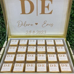 Nikah Çikolatası, Kişiye Özel, Karton Kutulu (72 adet) Nikah Çikolatası, Kişiye Özel, Karton Kutulu (72 adet)