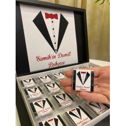 Damat Bohça Çikolatası,Bohça Çikolatası,Kişiye Özel Tasarım,Karton Kutu