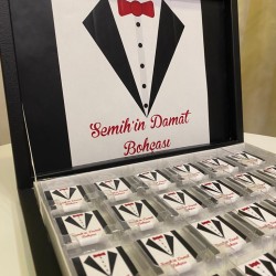 Damat Bohça Çikolatası,Bohça Çikolatası,Kişiye Özel Tasarım,Karton Kutu