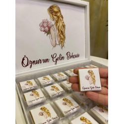 Gelin Bohça Çikolatası Kutulu İnce Madlen