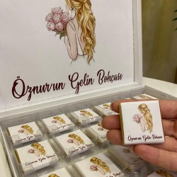 Gelin Bohça Çikolatası Kutulu İnce Madlen