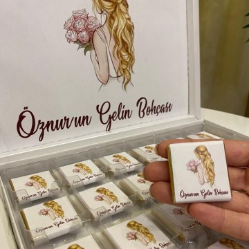 Gelin Bohça Çikolatası Kutulu İnce Madlen