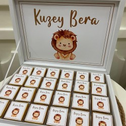 Kişiye Özel Konseptli Bebek Çikolatası 72 Adet Kişiye Özel Konseptli Bebek Çikolatası 72 Adet