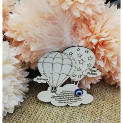 Balon ve Bulut Model Ahşap Bebek Magneti Balon ve Bulut Model Ahşap Bebek Magneti