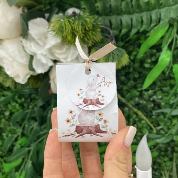 Kart Tasarımlı Bubble Mum, Bebek Hediyeliği,Bebek Hastane Hediyelik