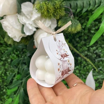 Kart Tasarımlı Bubble Mum, Bebek Hediyeliği,Bebek Hastane Hediyelik