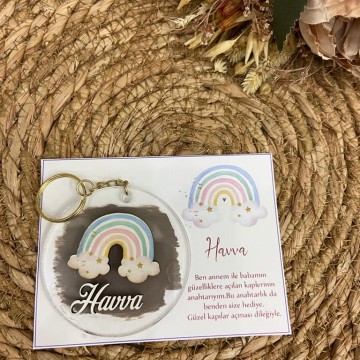 Şeffaf Epoksi Bebek Hediyeliği, Bebek Magneti, Hastane Hediyeliği