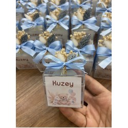 Bubble Mum Bebek Hediyeliği, Mavi Fiyonk Süslemeli