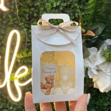 Kutu Tasarımlı Bebek Kolonyası, Ayıcık  Mum Hediyelik