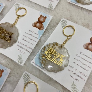 Pleksi İsimli Epoksi Anahtarlık