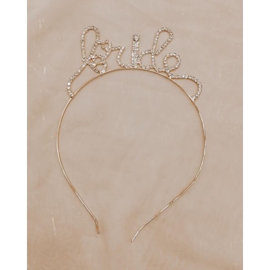 Kristal Taşlı Bride Tacı / Gelin Tacı