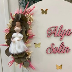 Peri Bebekli Ahşap Kapı Süsü,Hastane Hediyeliği,Bebek Kapı Süsü Peri Bebekli Ahşap Kapı Süsü,Hastane Hediyeliği,Bebek Kapı Süsü