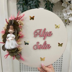 Peri Bebekli Ahşap Kapı Süsü,Hastane Hediyeliği,Bebek Kapı Süsü Peri Bebekli Ahşap Kapı Süsü,Hastane Hediyeliği,Bebek Kapı Süsü