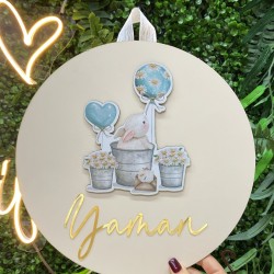 Tavşan Figürlü Ahşap Bebek Kapısüsü Tavşan Figürlü Ahşap Bebek Kapısüsü