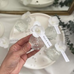 Şerit Çizgili Ortanca Süslemeli Kolonya Şişesi Şerit Çizgili Ortanca Süslemeli Kolonya Şişesi